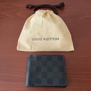 Louise Vuitton Men's Damier Graphite Multiple Wallet